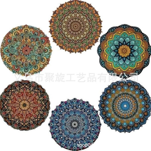 Posavasos Antideslizantes, Lavables A Mano, Con Flores Y Mad