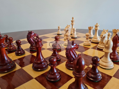 Ajedrez Piezas Madera Profesional Staunton Arabe Paduak