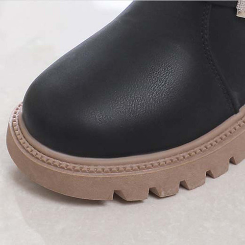 Botines K Para Niñas, Botas De Piel Con Suela Suave Para Niñ