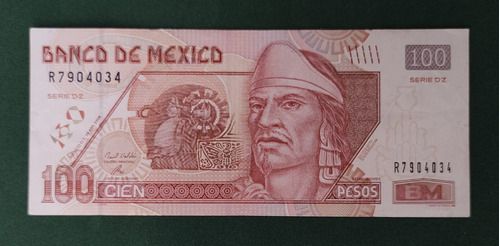 Billete 100 Pesos Fam D1 Banda Iridiscente Muy Buen Estado