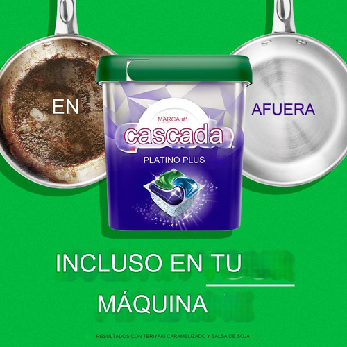 Cascade Platinum, Detergente Para Lavavajillas 62 Pods
