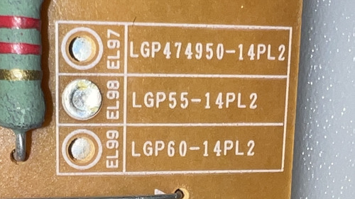 Fuente Lg 55lb5550 55lb5550-uy Eax65423801 (2.2) Lgp55-14pl2 (Usado)