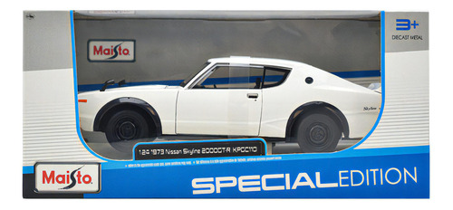 1973 Nissan Skyline 2000gt-r Kpgc110 Escala 1:24 Maisto Color Blanco