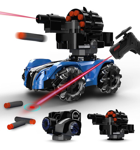 Cxj Rc Tank Car Chase Light Spot Run, 2 Cabezas Que Dispa...