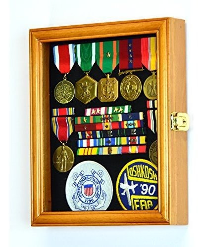 Imagen 4 de 4 de Xs Military Pin Vitrina Caja De Gabinete Para Medallas Pins