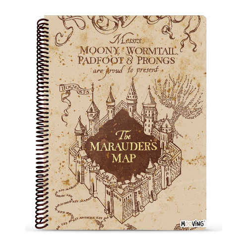 Cuaderno Universitario A4 Mooving Rayado Harry Potter - Mapa