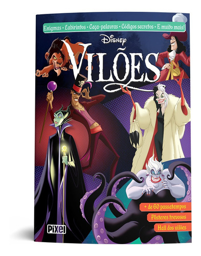 Livro Livrão Vilões Da Disney