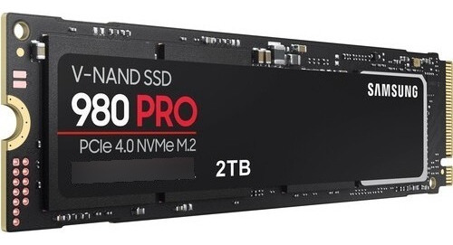 Samsung Ssd 2Tb 980 Pro PCIe 4.0 X4 M.2/7000 MB/s Ps5 Cor preta