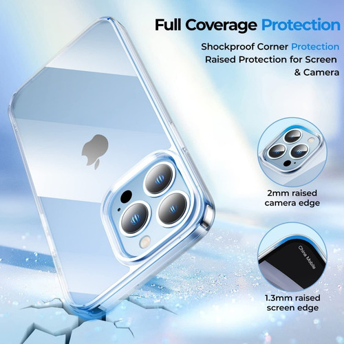 Imagen 7 de 10 de Case iPhone 13 Mini 5.4 Protector 360° Full Vidrio Benks