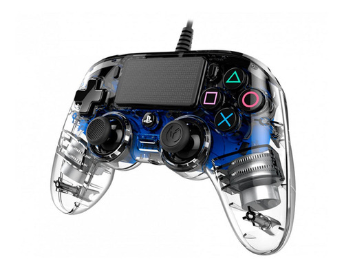 Mando Ps4 Nacon Controller Wired Illuminated Compact Blue