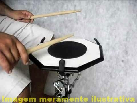 Imagem 6 de 10 de Pad Estudo Rudimento Baterista Nº10 Ta 554 Face Dupla