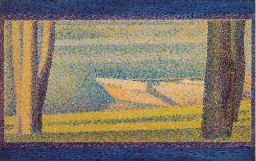 Lienzo Canvas Art Georges Seurat Barcos Amarrados 1883 50x80