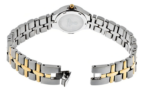 Invicta | Relógio feminino | 0133 | Cor original da pulseira: prata/ouro, cor do bisel, cor de fundo dourado, cor de fundo branca