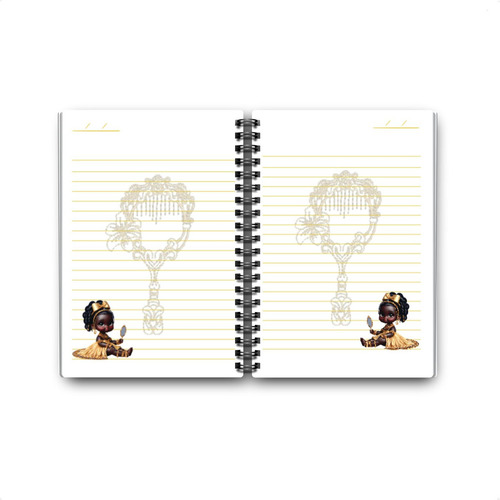 Caderno Capa Dura A5 100 Folhas Pautado Orixás Iemanjá Oxala