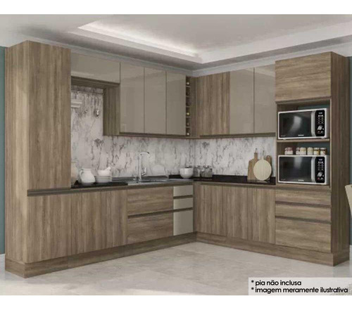 Cozinha Modulada Kappesberg Maxxi 13 Peças (4aéreos+4balcões