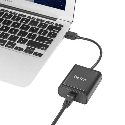 Weme Extensor Usb, 4 Puertos Usb 2.0 Hub Ethernet Extender S