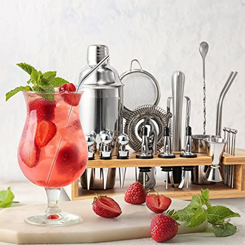 Semderm Cocktail Shaker Set Mixology Bartender Kit Con Sopor