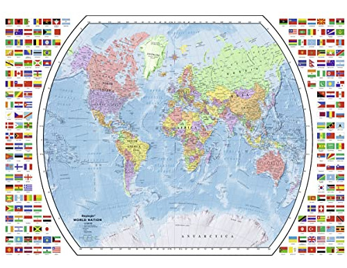 Mapa Político Del Mundo Rompecabezas De 1000 Piezas Adultos 