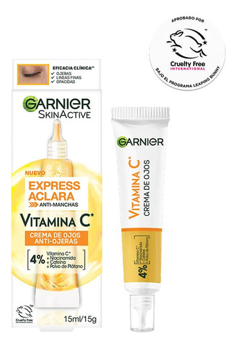 Kit Garnier Express Aclara Sérum Noche + Contorno + Limpieza