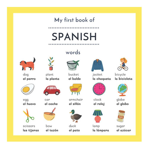 Libro: Mi Primer Libro De Palabras En Español: Mis Primeras