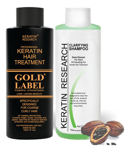 Gold Label Tratamiento De Queratina Para Alisar El Cabello,