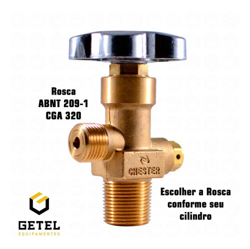 Válvula Abertura Lenta (abl/topo) - Co2 - 3/4 Ngt