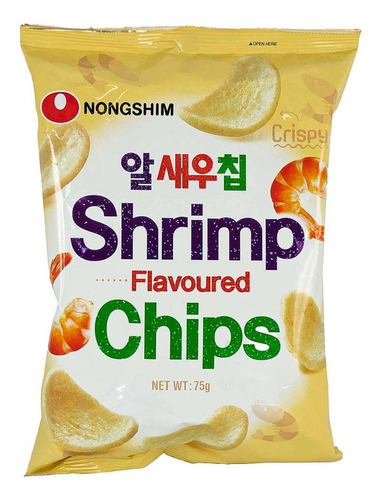 Salgadinho Sabor Camarão - Shrimp Flavoured Chips 75 Gramas