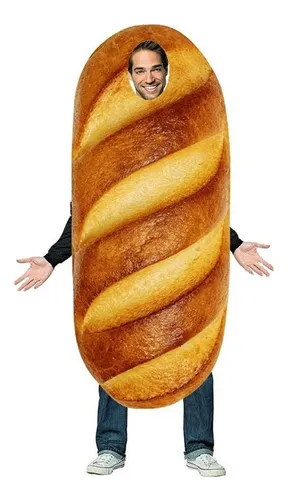 Disfraz De Pan Para Adultos Cosplay De Comida De Halloween