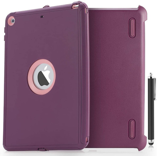 Funda Para iPad 5g/6g Violeta Impermeable Rigida Resistente