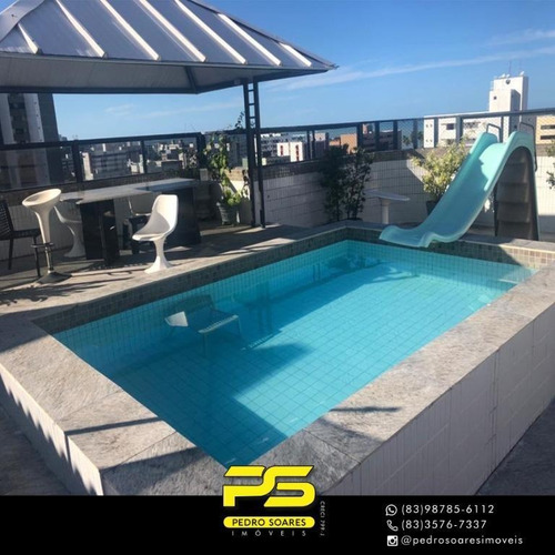 Imagem 2 de 17 de Cobertura Com 4 Dormitórios À Venda, 500 M² Por R$ 1.500.000 - Manaíra - João Pessoa/pb - Co0080