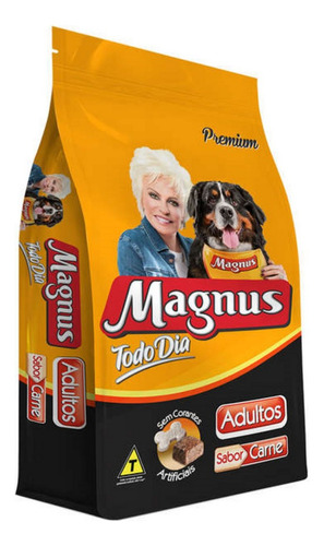 Ração P/cães Adultos Magnus Todo Dia Sabor Carne 15kg Magnus
