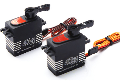Servo Para Rc Car Digital De 40 Kg, 2 Piezas, Engranaje De M