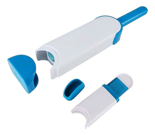 Cepillo Removedor De Pelo Y Pelusa De Mascota Muebles Ropa Color Azul