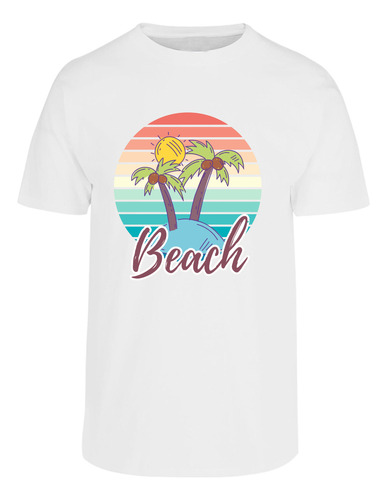 Playera Camiseta 100% Algodón Hombre Beach Vacaciones Playa