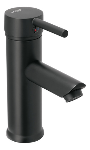 Llave Mezcladora Foset Monomando Corto Negro Para Lavabo Negro Mate