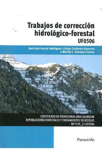 Libro Trabajos De Corrección Hidrológico-forestal De José Lu