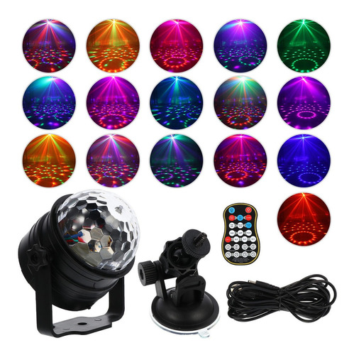 Bola De Discoteca Dj Lighting Lámpara Estroboscópica Usb Rec