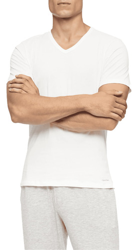 Camisetas Calvin Klein Cotton Classic Slim, Pacote Com 5 Uni