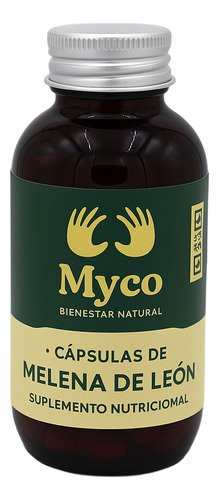 Melena De León X 90 Cáps Bienestar Natural Hongo Adaptógenos Sin Sabor