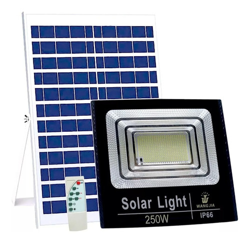 Reflector Lampara Solar 250w Para Alumbrado Exterior