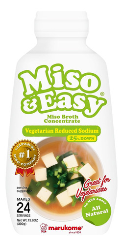 Marukome Miso And Easy, Concentrado De Caldo De Miso, Sodio 