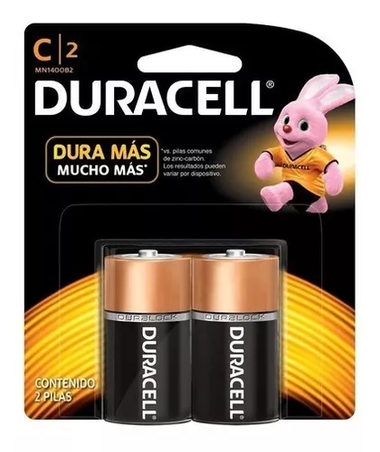 Pilas Alcalinas Duracell Tipo C (blister De 2)