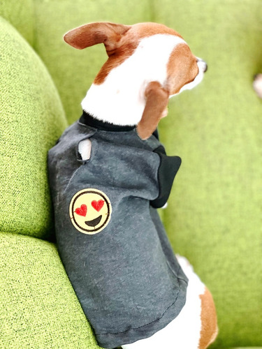 Imagen 1 de 4 de Chaleco Denim Para Perro Xs Con Aplique
