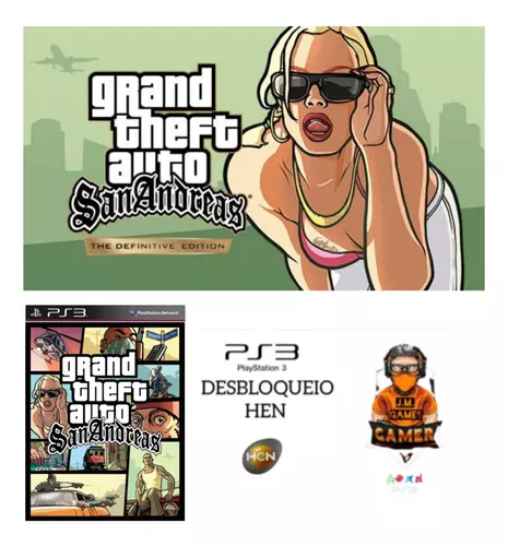 Gta V + Gta San Andreas PS3 Combo Game Mídia Digital PSN Original