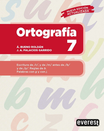 Ortografãâa 7, De Palacios Garrido, Jose Antonio. Editorial Everest, Tapa Blanda En Español