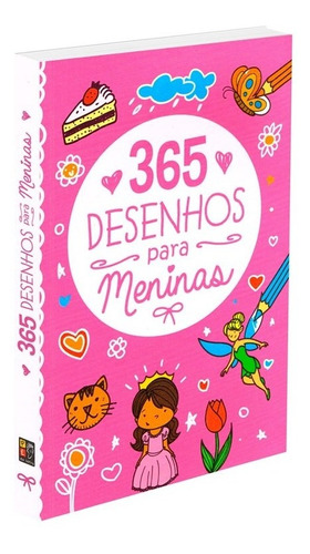 Livro De Colorir 365 Desenhos Para Meninas - Pé Da Letra