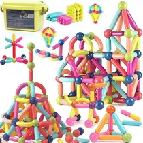 Comprar Juego Bloques Magneticos Construccion Didáctico 130 Piezas