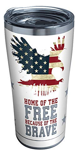 Home Of The Free Because Of The Brave Stainless Steel T...