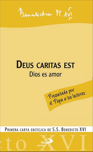 Libro Deus Caritas Est. Dios Es Amor - Benedicto Xvi