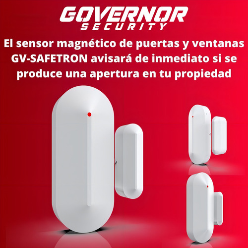 Panel De Alarma Governor Gv-safe300 Kit Nº22 Blanco Mascotas